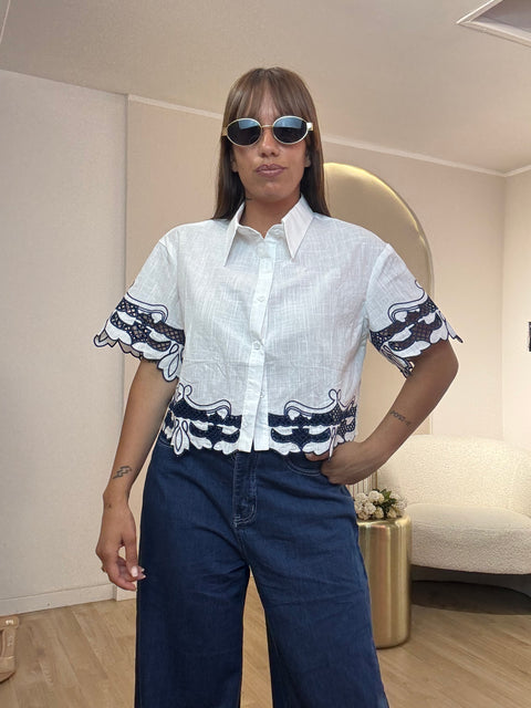 Camicia Carla con ricami