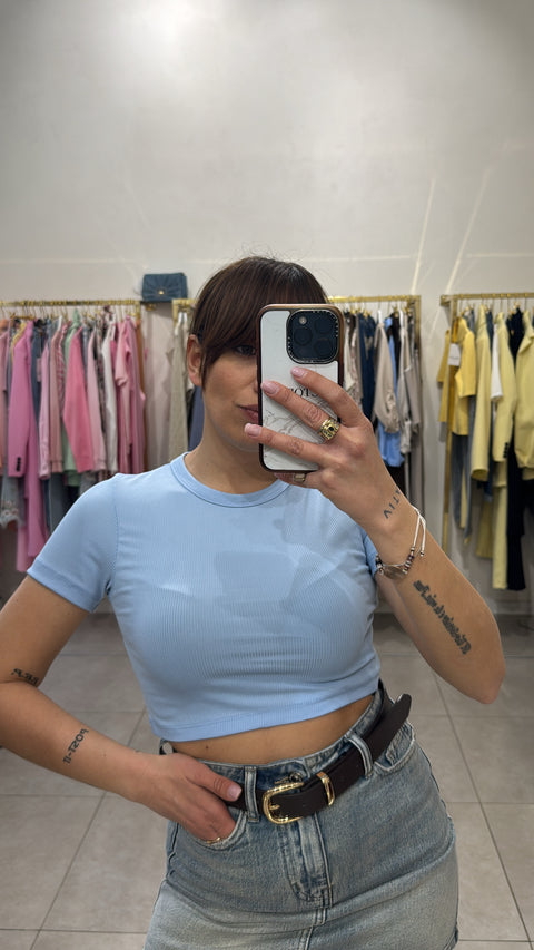 T-shirt crop costine - Victorem