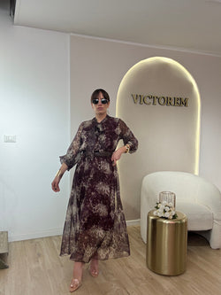 Abito lungo fantasia