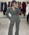 Tailleur kimono gessato - Victorem