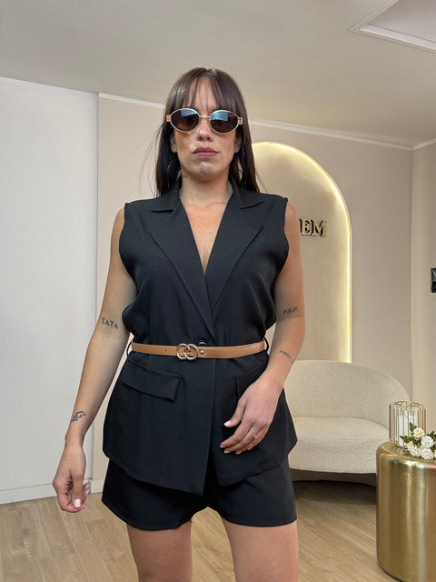 Coordinato shorts con cinta