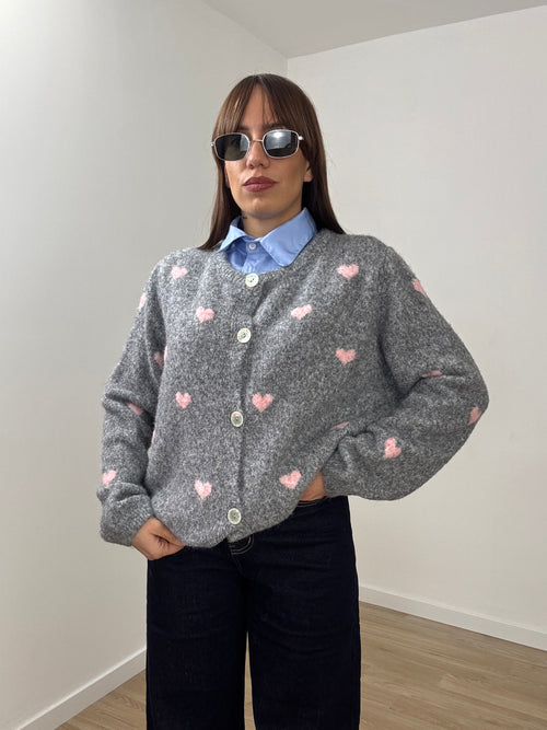 Cardigan cuoricini