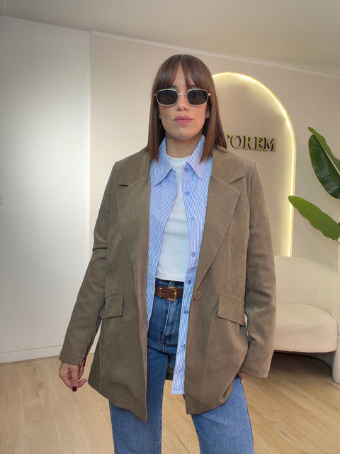 Giacca in camoscio new