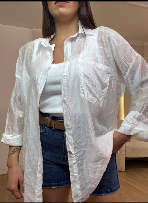 Camicia velata con taschino new PRE ORDINE 5 giorni lavorativi