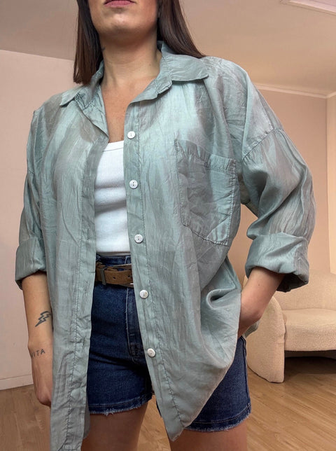 Camicia velata con taschino new PRE ORDINE 5 giorni lavorativi