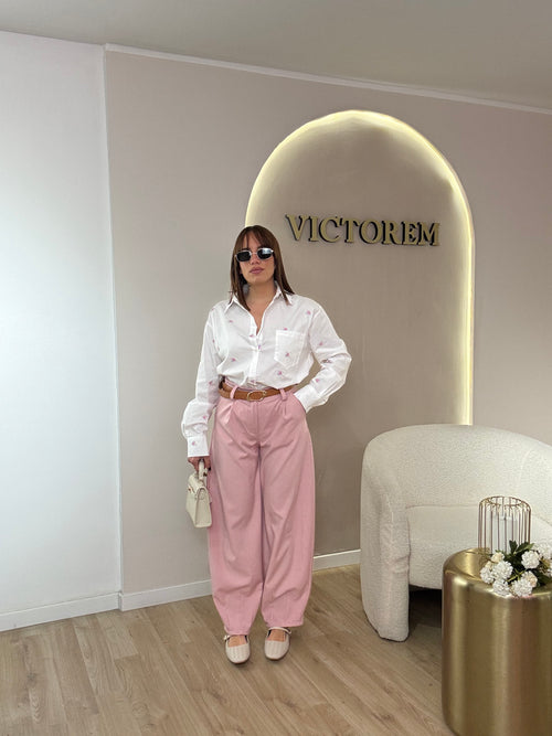 Pantalone classico con cinta