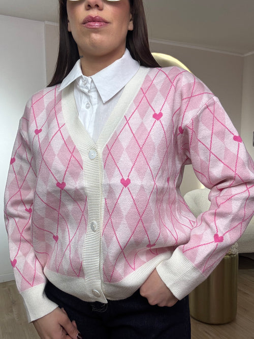Cardigan cuoricini
