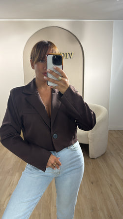Giacca basic crop