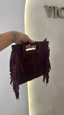 Borsa frange suede con tracolla