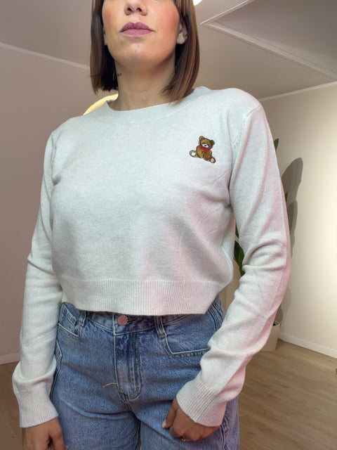 Maglia Teddy crop