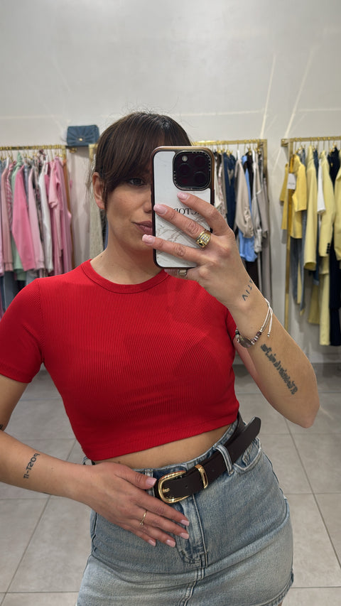 T-shirt crop costine - Victorem