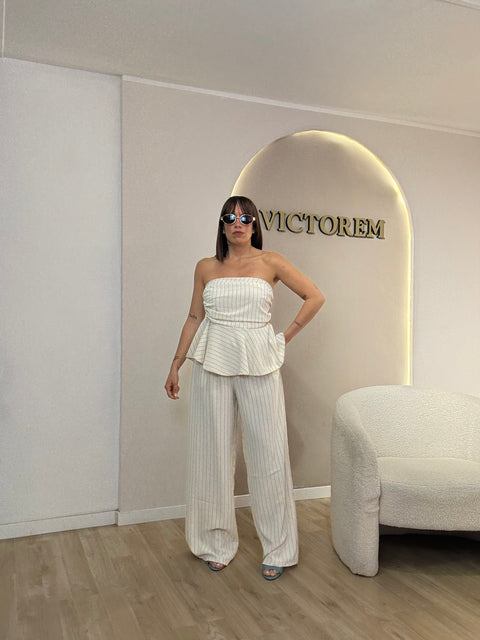 Coordinato gessato Claire