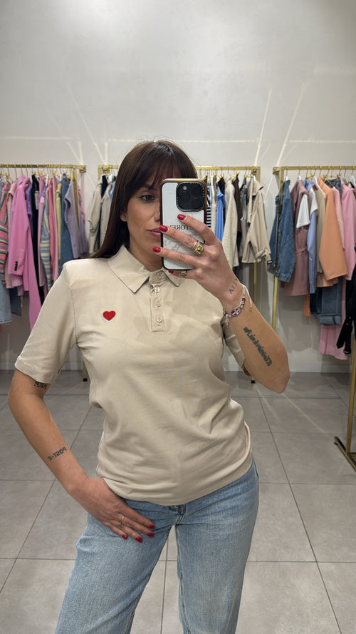 Maglia polo con ❤️