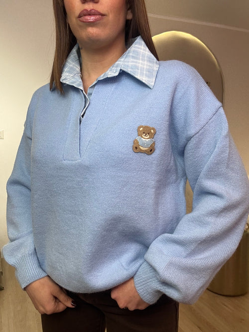 Maglia colletto Teddy