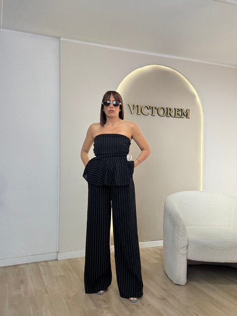 Coordinato gessato Claire
