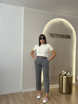 Pantalone modello Zara con cinta