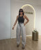 Pantalone in cotone con cinta
