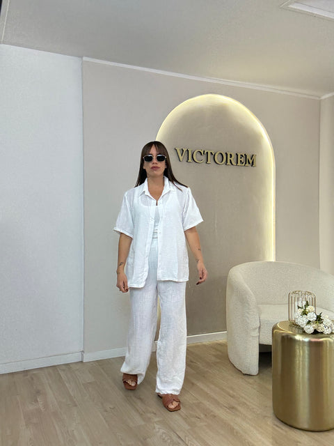 Coordinato set pantalone e camicia