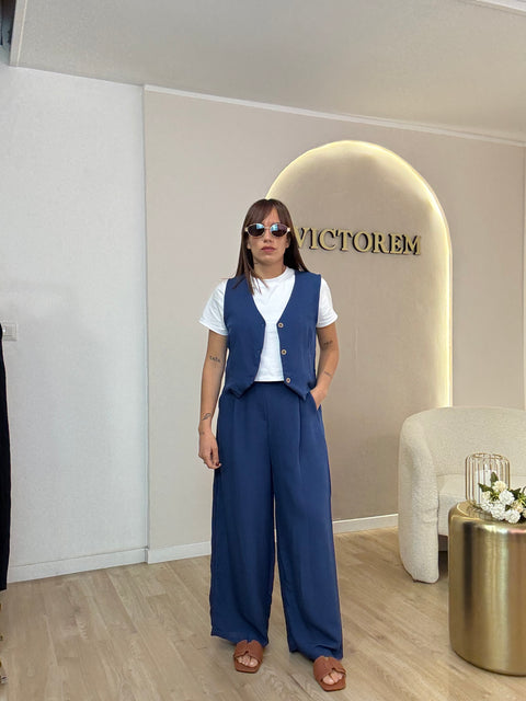 Coordinato gilet e pantalone
