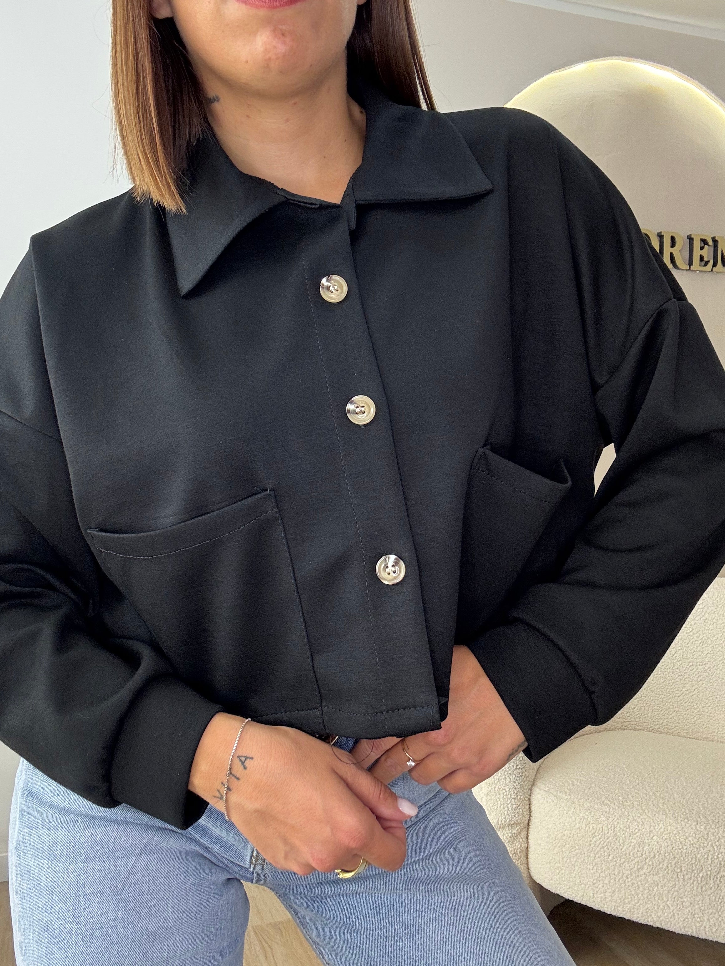 Jacket con bottoni low cost