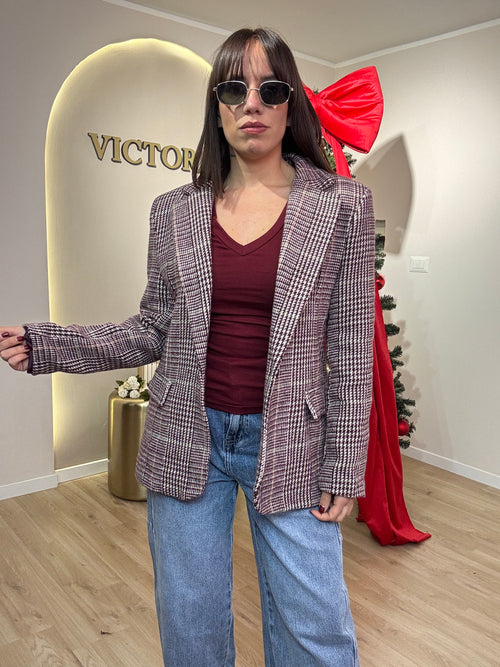 Giacca quadri con spallina