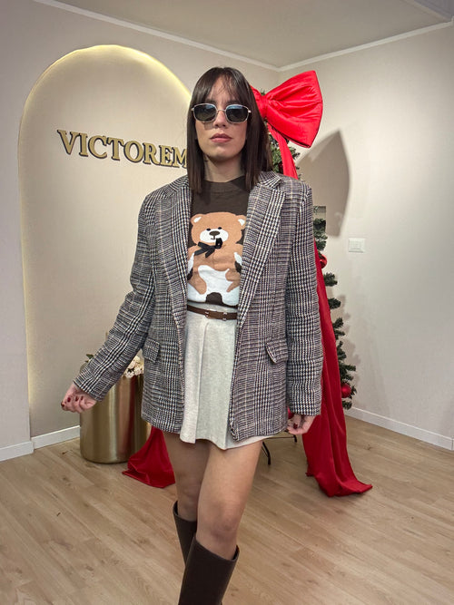 Giacca quadri con spallina