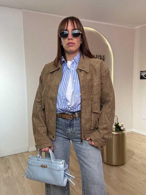 Jacket in suede