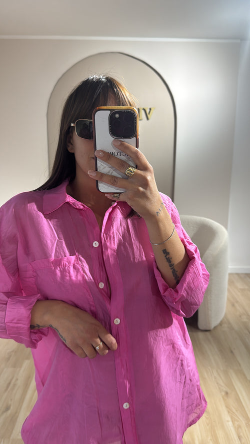 Camicia velata con taschino