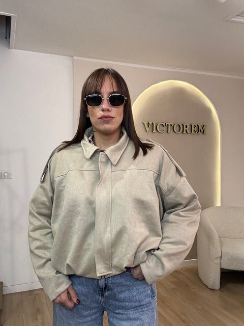 Jacket modello Zara in camoscio