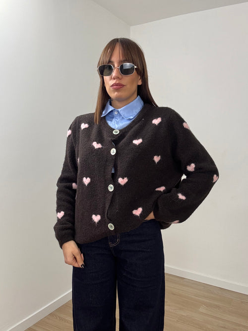Cardigan cuoricini