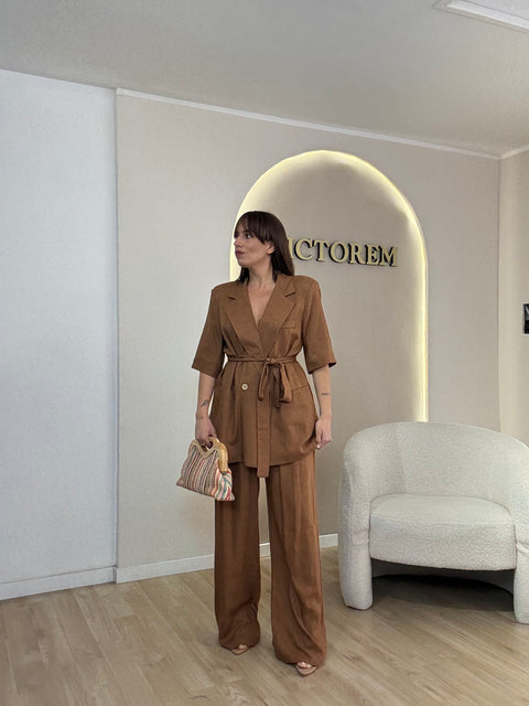 Tailleur misto lino
