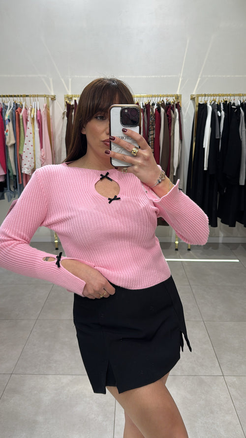 Maglia con fiocchetti