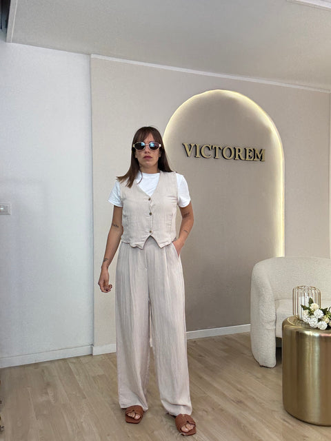 Coordinato gilet e pantalone