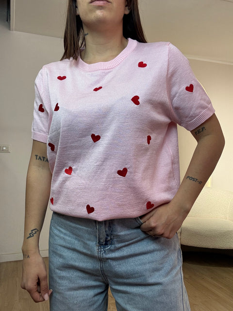 Maglia cuoricini