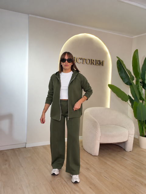 Tuta skuba con felpa zip