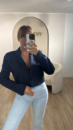 Giacca basic crop
