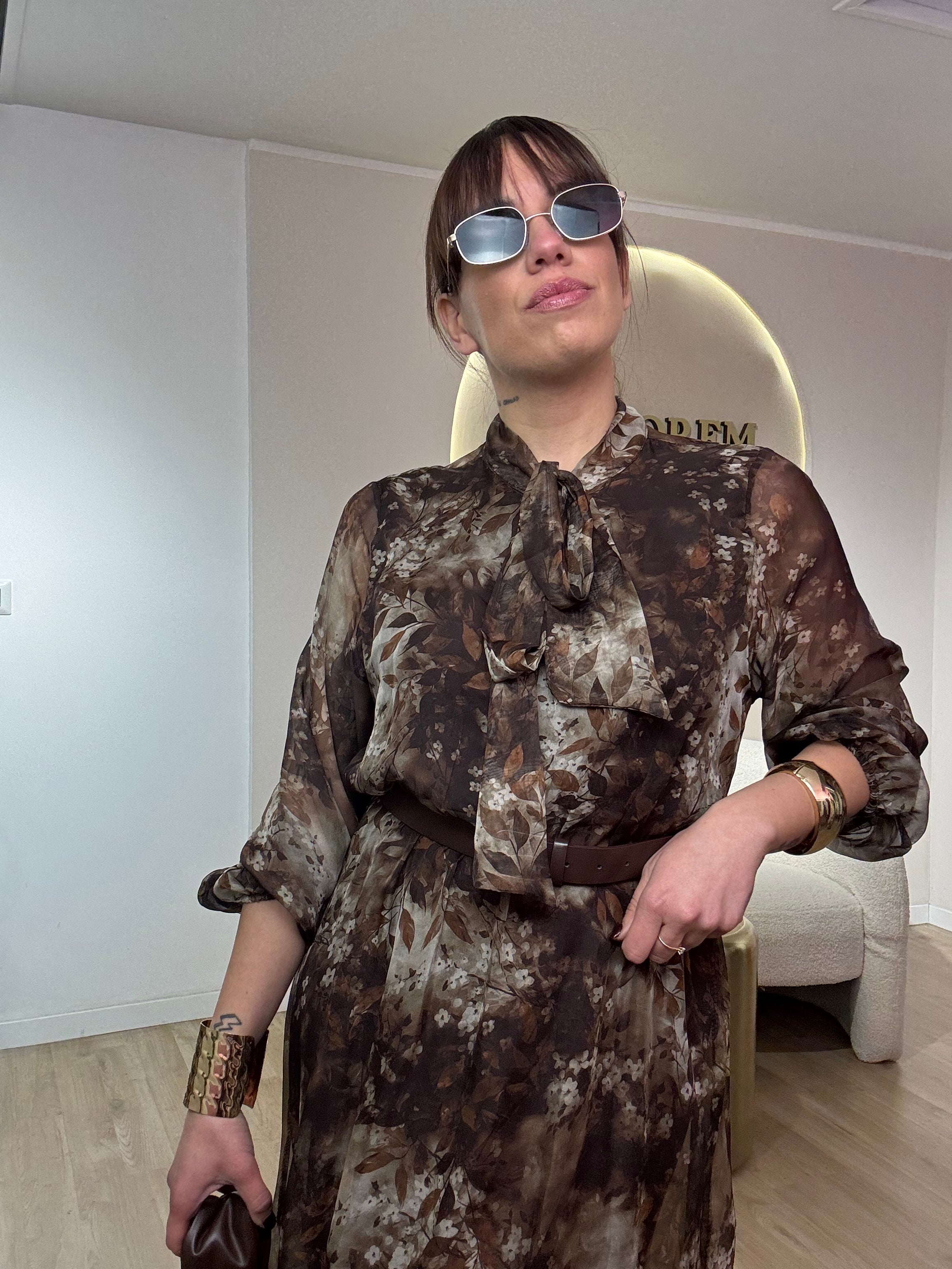 Abito lungo fantasia