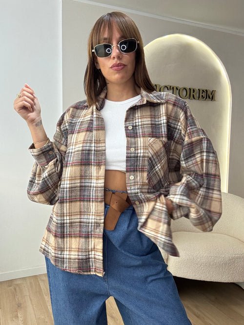 Camicia a quadri flanella