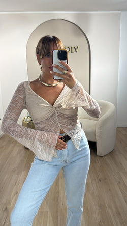Maglia in pizzo low cost