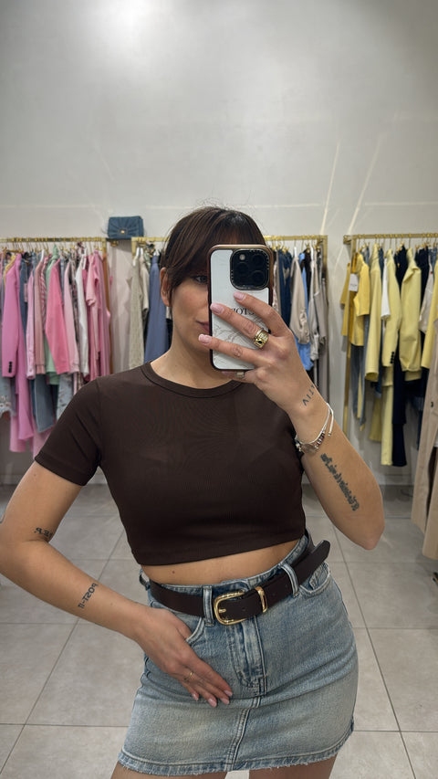 T-shirt crop costine - Victorem