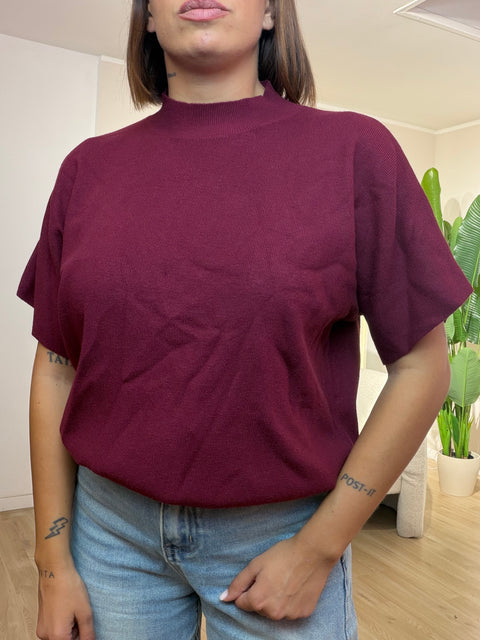 Maglia 3/4 lana rasata