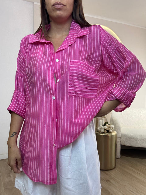 Camicia velata riga (