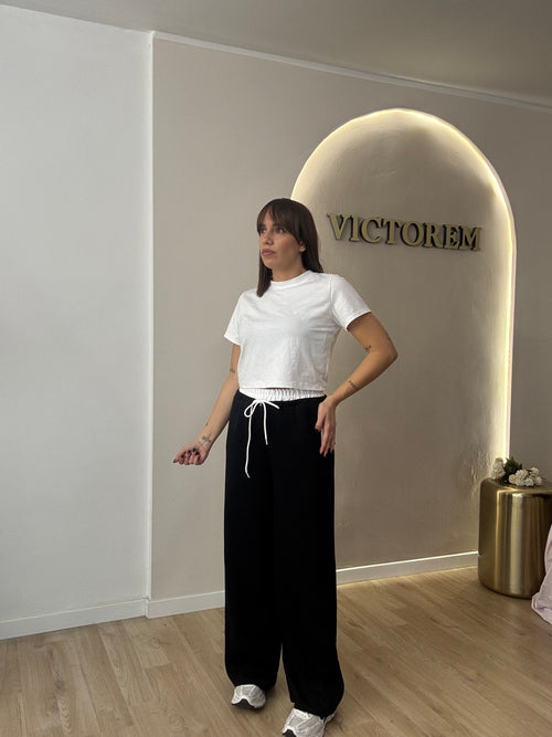 Pantalone skuba con laccio