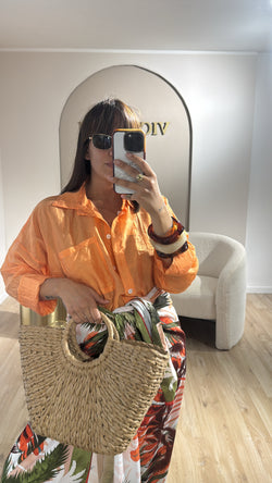 Camicia velata con taschino