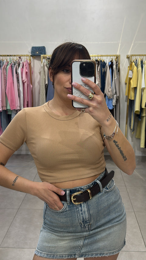 T-shirt crop costine - Victorem