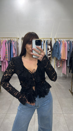 Cardigan pizzo