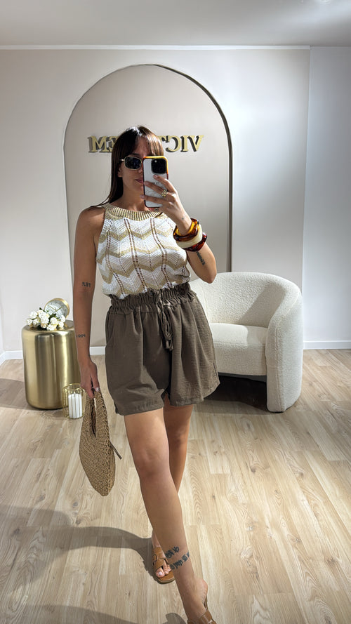 Shorts con elastico low cost
