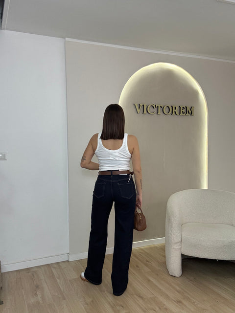 Jeans palazzo lavaggio 0 - Victorem