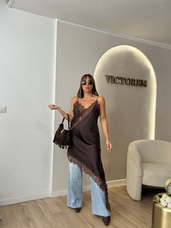 Vestito in semi pizzo “ j’adore “