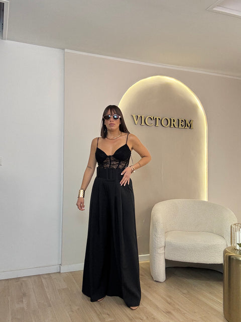 Pantalone ampio maxi cinta
